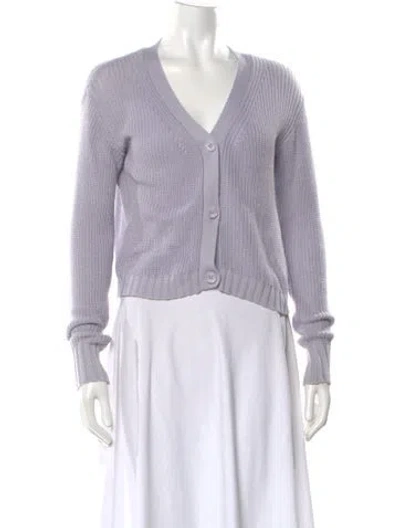 Pre-owned Sablyn V-neck Sweater In Purple
