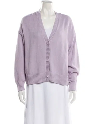 Pre-owned Sablyn V-neck Sweater In Purple