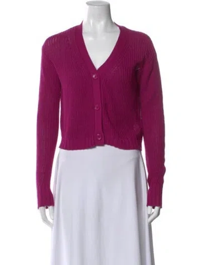 Pre-owned Sablyn V-neck Sweater In Purple