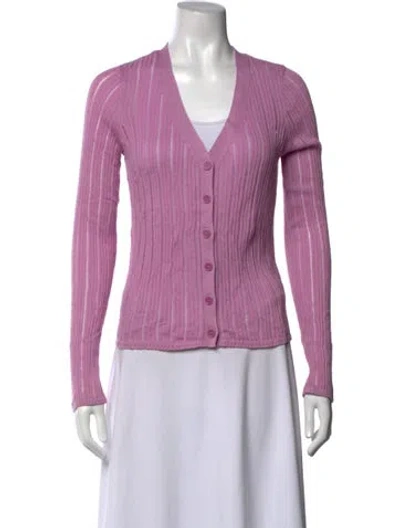 Pre-owned Sablyn V-neck Sweater W/ Tags In Purple