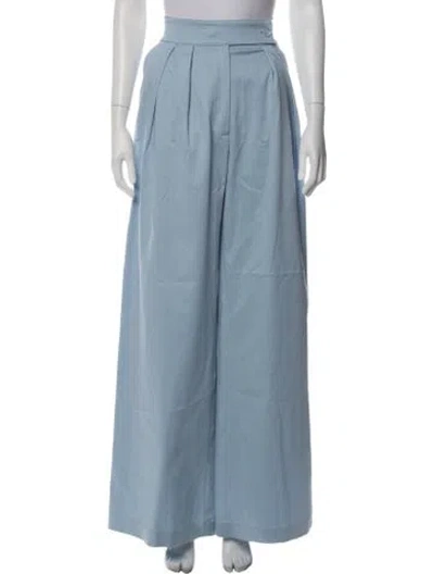 Pre-owned Sablyn Wide Leg Pants In Blue/metallic
