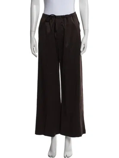 Pre-owned Sablyn Wide Leg Pants In Brown
