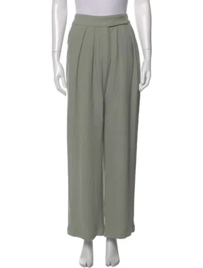 Pre-owned Sablyn Wide Leg Pants In Green
