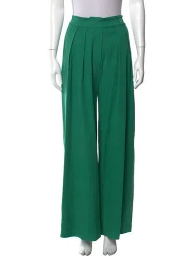 Pre-owned Sablyn Wide Leg Pants In Green