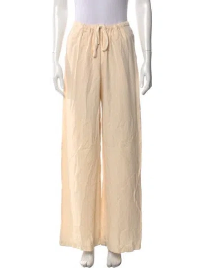 Pre-owned Sablyn Wide Leg Pants In Neutral