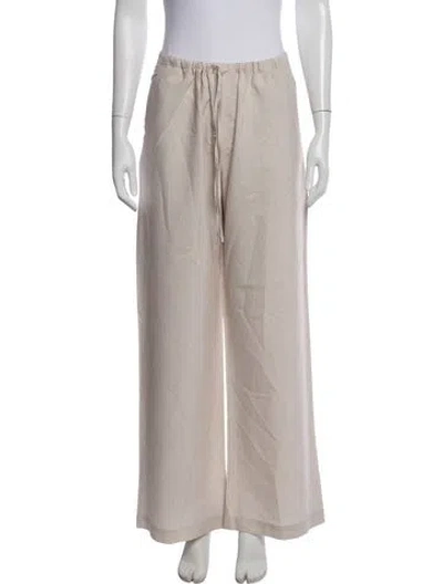 Pre-owned Sablyn Wide Leg Pants In Neutral