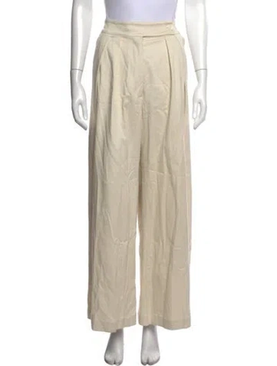 Pre-owned Sablyn Wide Leg Pants In Neutrals