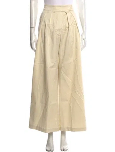 Pre-owned Sablyn Wide Leg Pants In Neutrals