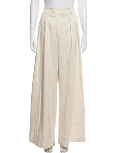 Pre-owned Sablyn Wide Leg Pants In Neutrals