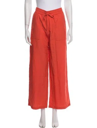 Pre-owned Sablyn Wide Leg Pants In Orange