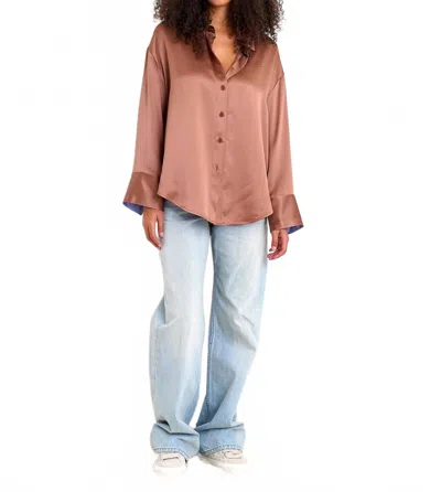 Sablyn Women's Benton Silk Button Down In Prairie Sand In Pink