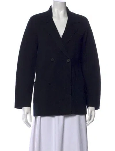 Pre-owned Sablyn Wool Open Front Sweater In Black