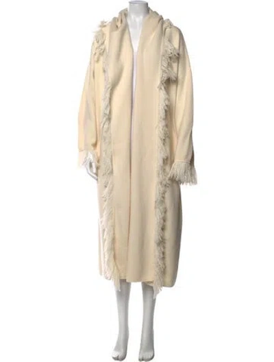Pre-owned Sablyn Wool Open Front Sweater In Neutrals