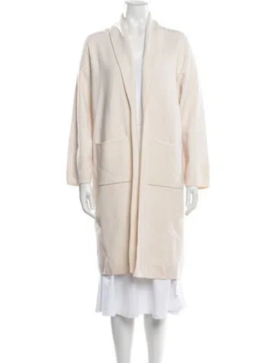 Pre-owned Sablyn Wool Open Front Sweater In Neutrals