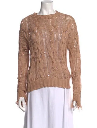 Pre-owned Sablyn Wool Patterned Sweater In Neutrals