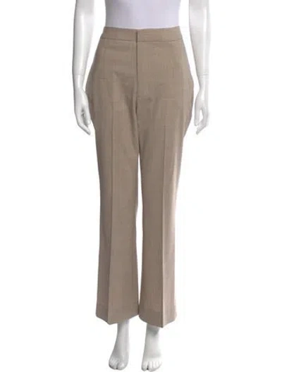 Pre-owned Sablyn Wool Wide Leg Pants In Neutral
