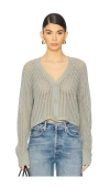 Sablyn Yasmeen Slouchy Cardigan In 桉树黄