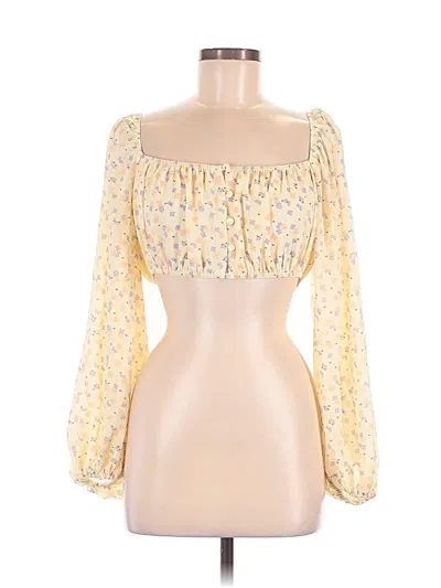 Sabo 3/4 Sleeve Blouse In Yellow