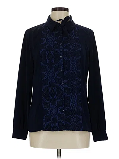 Pre-owned Sabo Long Sleeve Blouse In Blue