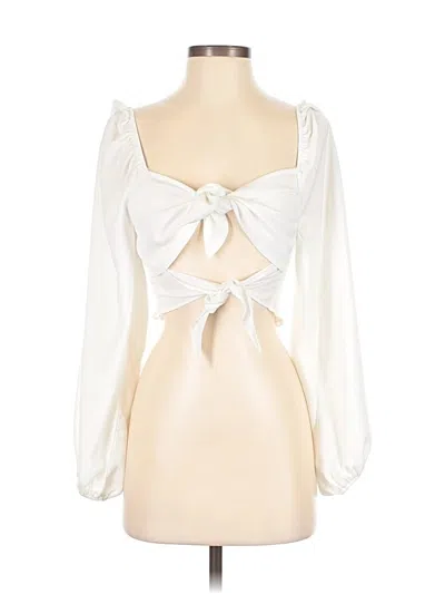 Pre-owned Sabo Long Sleeve Blouse In Ivory
