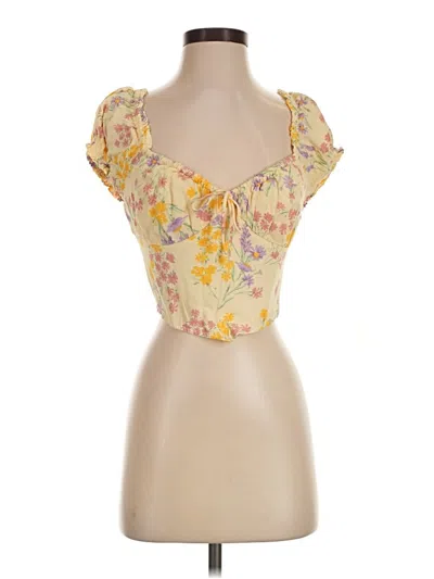 Pre-owned Sabo Sleeveless Blouse In Yellow