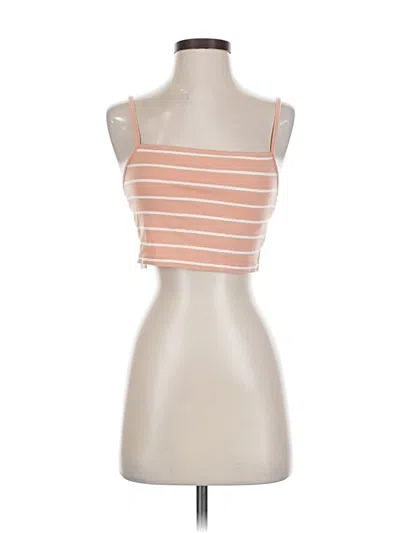 Pre-owned Sabo Tank Top Orange Strapless Neckline Tops
