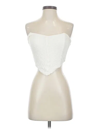Pre-owned Sabo Tube Top Ivory Strapless Neckline Tops