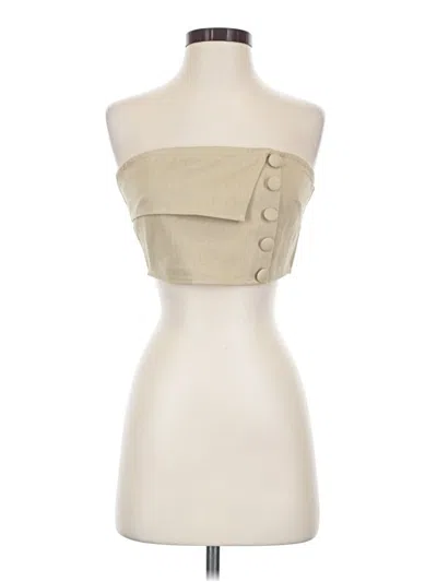 Pre-owned Sabo Tube Top Ivory Strapless Neckline Tops