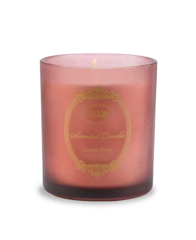 Sabon Glass Green Rose Candle, 230gr In Brown