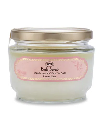 Sabon Green Rose Body Scrub, 320gr In Transparent