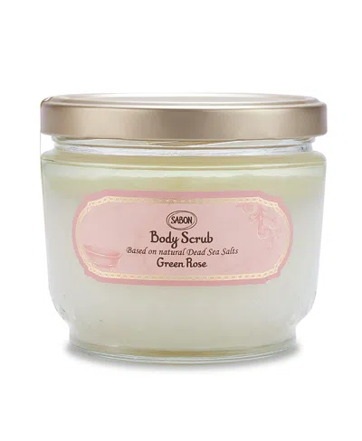 Sabon Green Rose Body Scrub, 600gr In Transparent