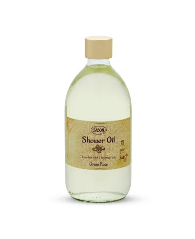 Sabon Green Rose Shower Oil, 500ml In Transparent