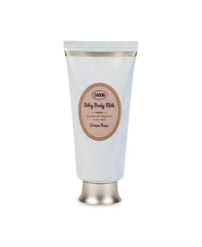 Sabon Green Rose Siky Body Milk Tube, 200ml In Transparent