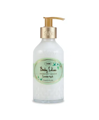 Sabon Lavender Apple Body Lotion Bottle, 200ml In White