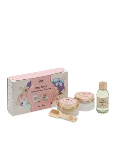 Sabon Ritual Green Rose Body Kit In Transparent