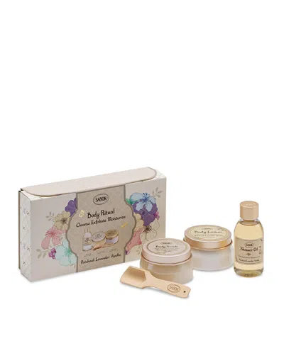 Sabon Ritual Patchouli Lavender Vanilla Body Kit In Transparent