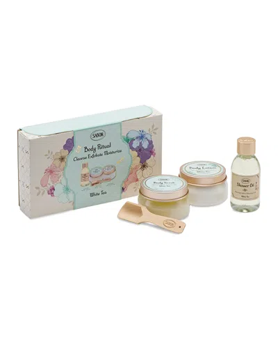 Sabon Ritual White Tea Body Kit In Transparent