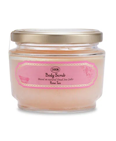 Sabon Rose Tea Body Scrub, 320gr In Transparent