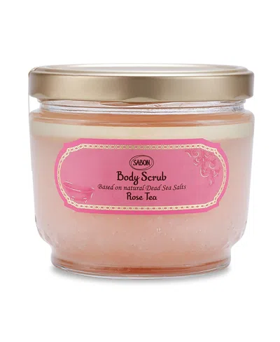 Sabon Rose Tea Body Scrub, 600gr In Pink