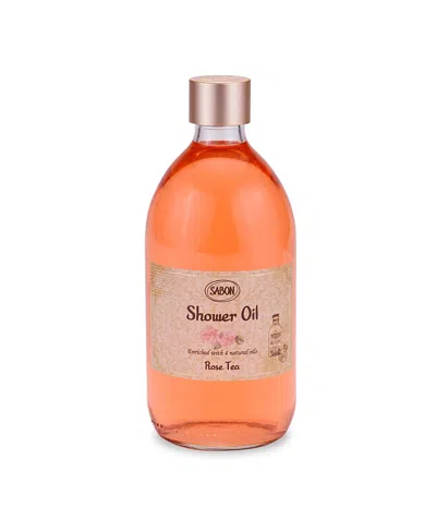 Sabon Rose Tea Shower Oil, 500ml In Transparent