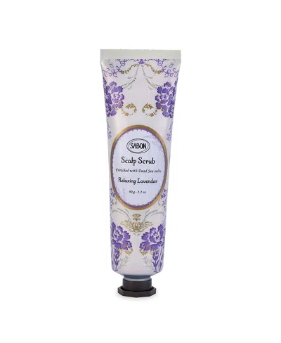 Sabon Soothing Lavender Hair Scalp Scrub Tube, 90gr In Transparent
