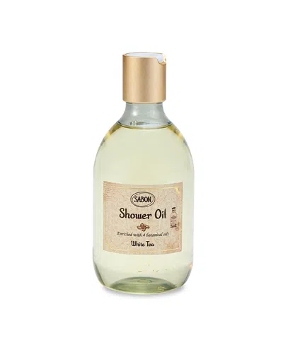 Sabon White Tea Shower Oil, 300ml In Transparent