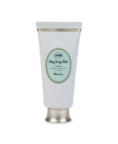 Sabon White Tea Siky Body Milk Tube, 200ml In Transparent