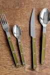 Sabre 4 Piece Bistro Flatware Set In Pearly Moss At Urban Outfitters In Green