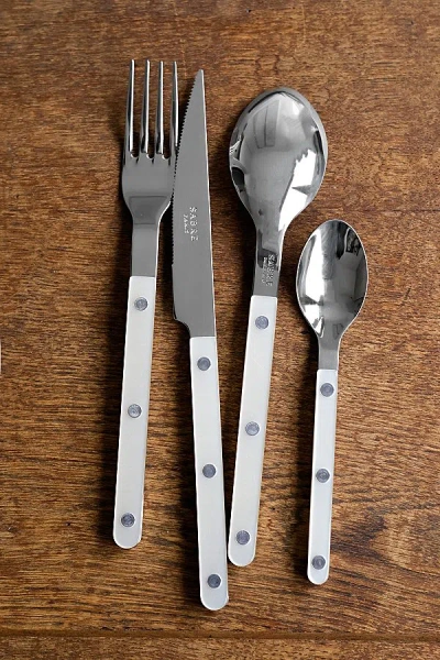 Sabre 4 Piece Bistro Flatware Set In Pearly White At Urban Outfitters In Gray