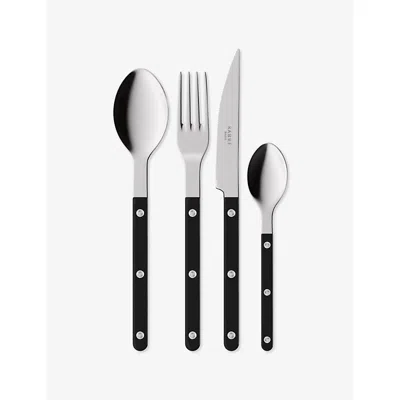 Sabre Bistrot 24-pieces Stainless-steel Cutlery Set Black