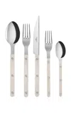 Sabre Bistrot Five-piece Silverware Set In Ivory