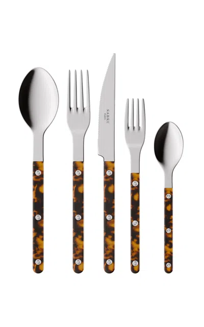Sabre - Bistrot Five-piece Silverware Set - Brown