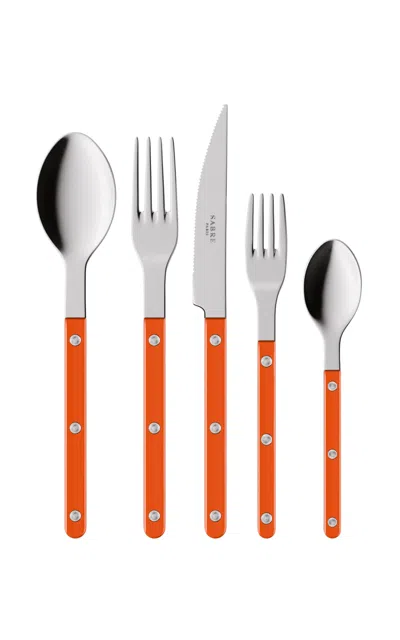 Sabre - Bistrot Five-piece Silverware Set - Orange
