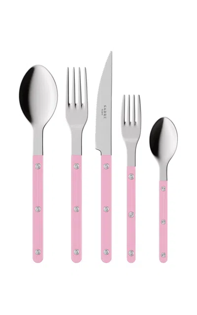 Sabre - Bistrot Five-piece Silverware Set - Pink